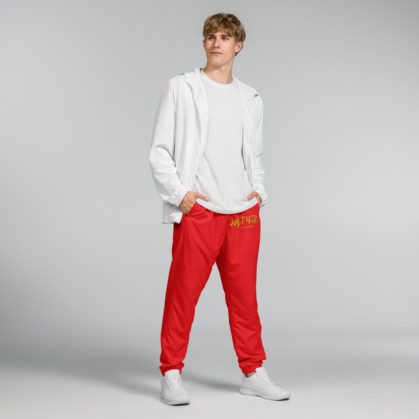 #GT4L all-over-print-mens-track-pants-red-front-68491b17ed556