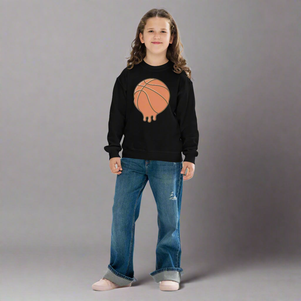 #GT4L youth-crew-neck-sweatshirt-black-front-67cc4aaae53bc