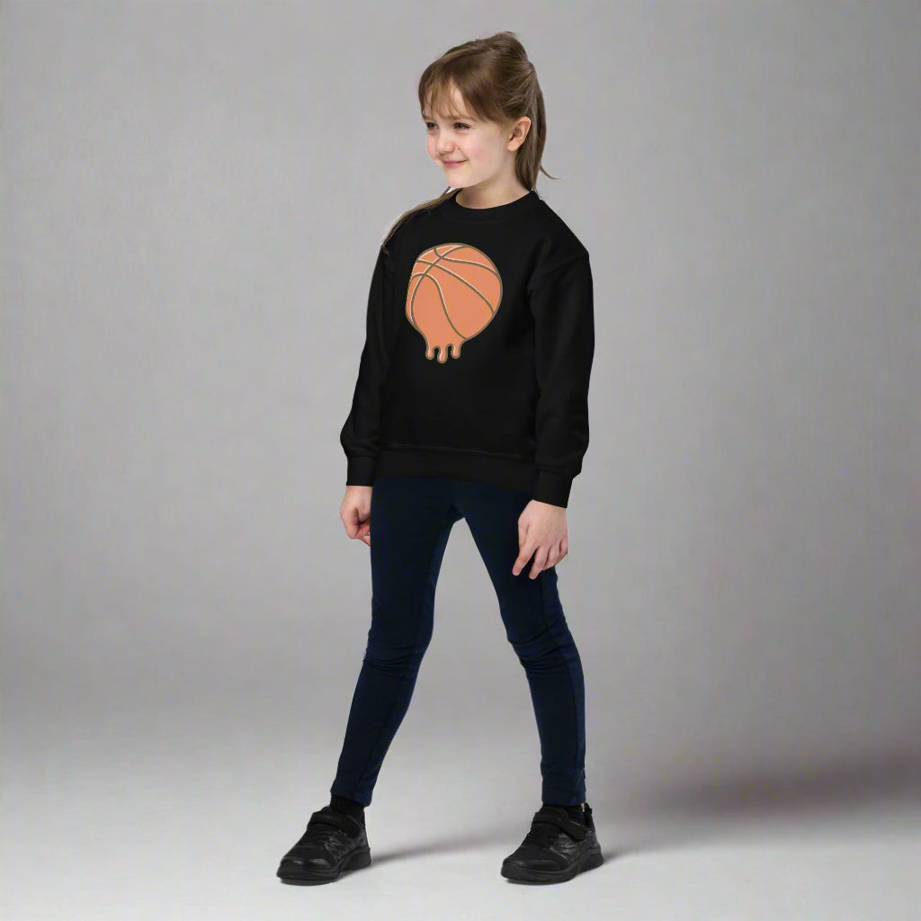 #GT4L youth-crew-neck-sweatshirt-black-front-67cc4aaae5a45