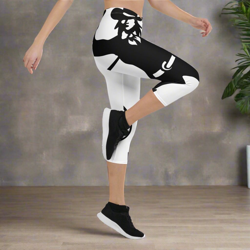 all-over-print-capri-leggings-white cowgirl-front-67640d047f233
