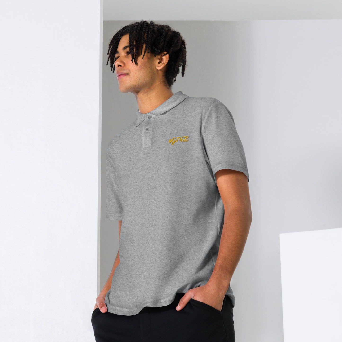 #GT4L Men's Embroidered Pique Polo Shirt. Branded Clothing and Accessories
