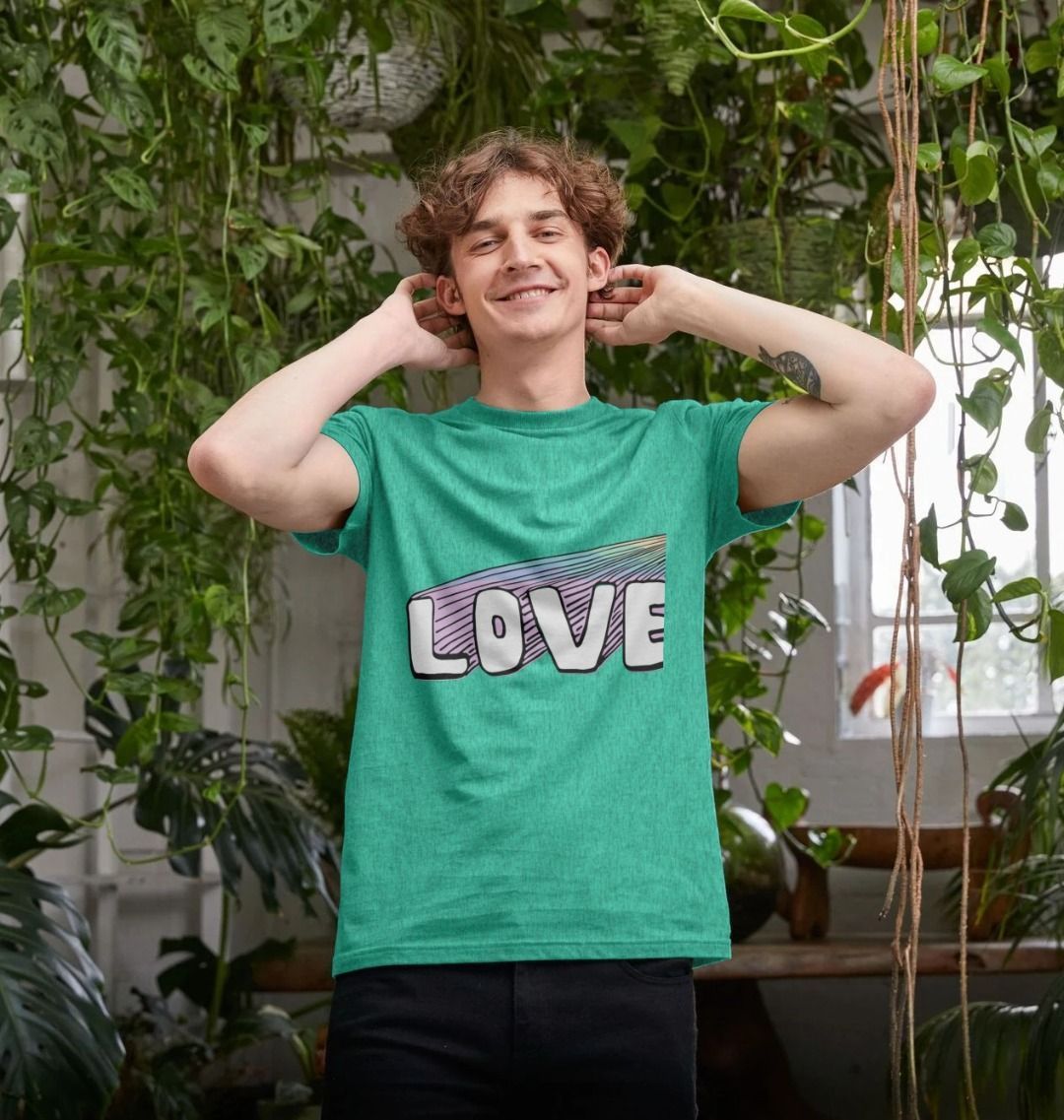 #GT4L Love/Peace Recycled Print T-Shirt. Branded Fashion Clothing & Accessories.