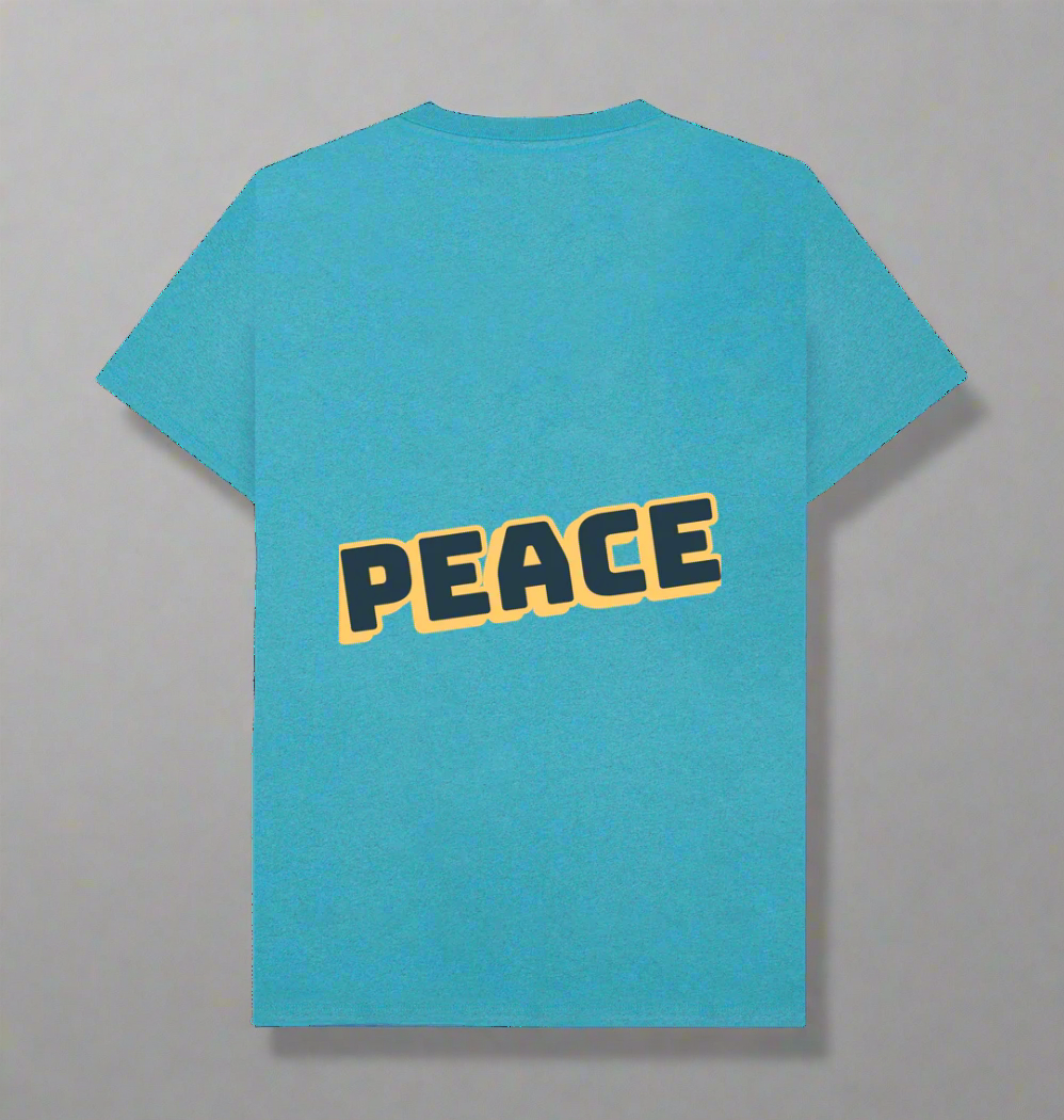 Ocean Blue Recycled Printed T-Shirt