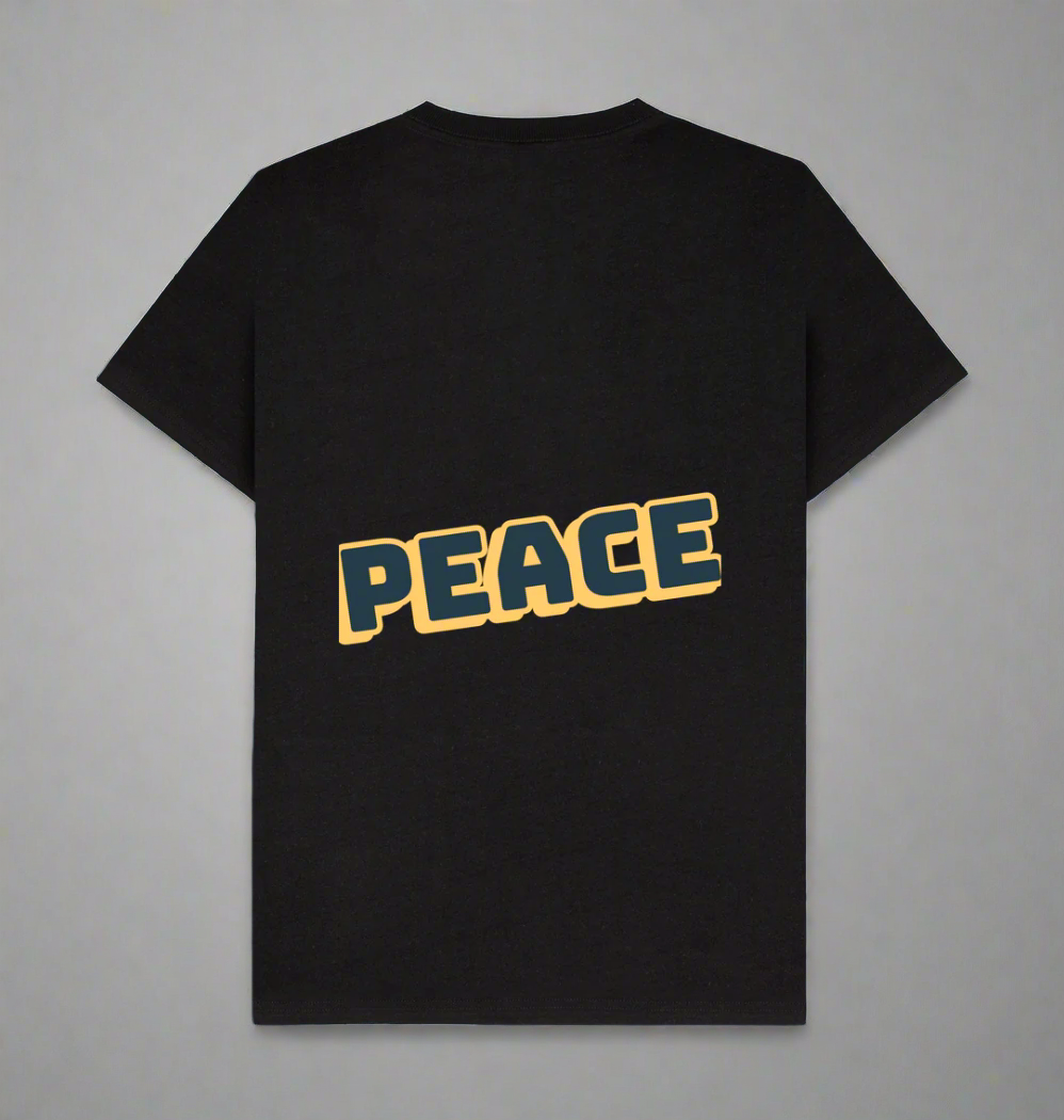 Black Recycled Printed T-Shirt