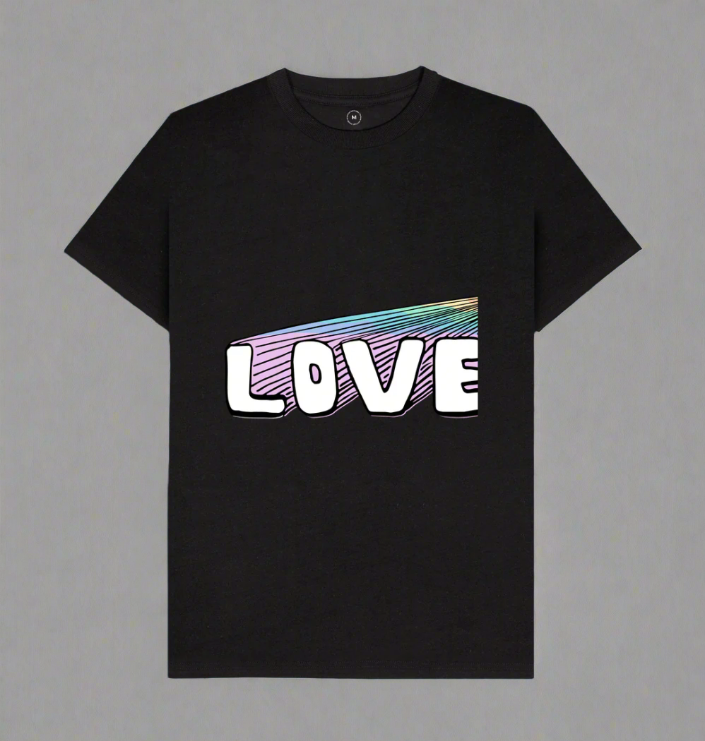 Black Recycled Printed T-Shirt