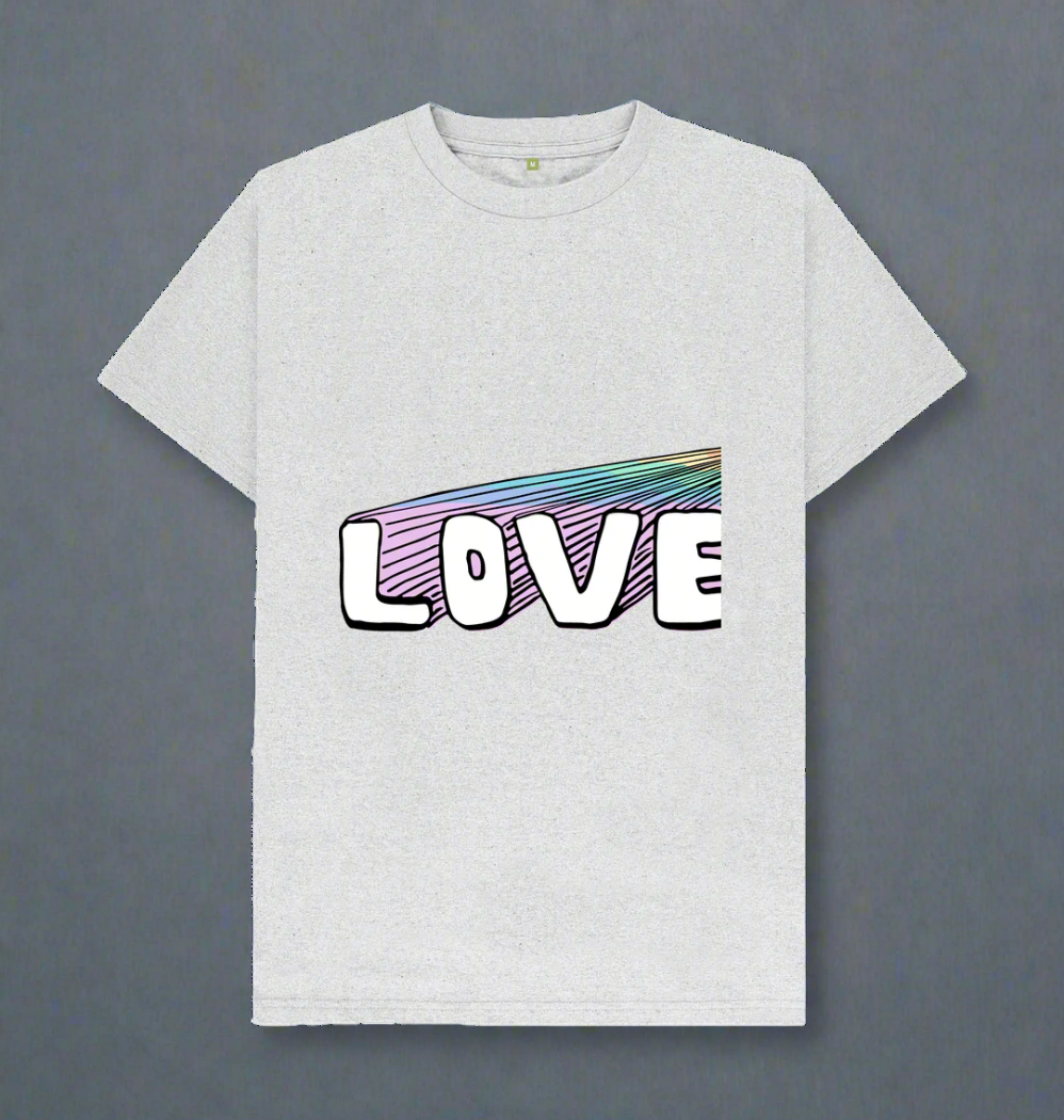 Grey Recycled Printed T-Shirt