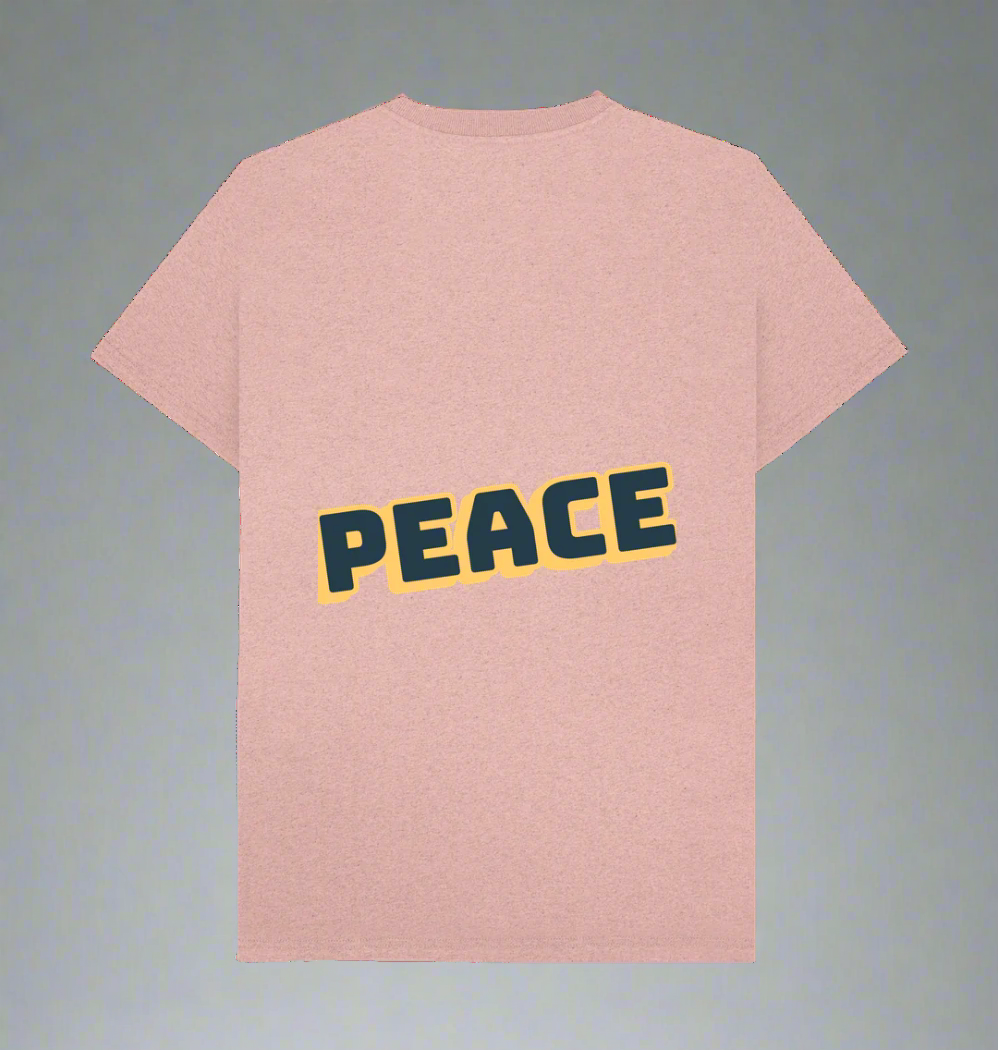 Sunset Pink Recycled Printed T-Shirt