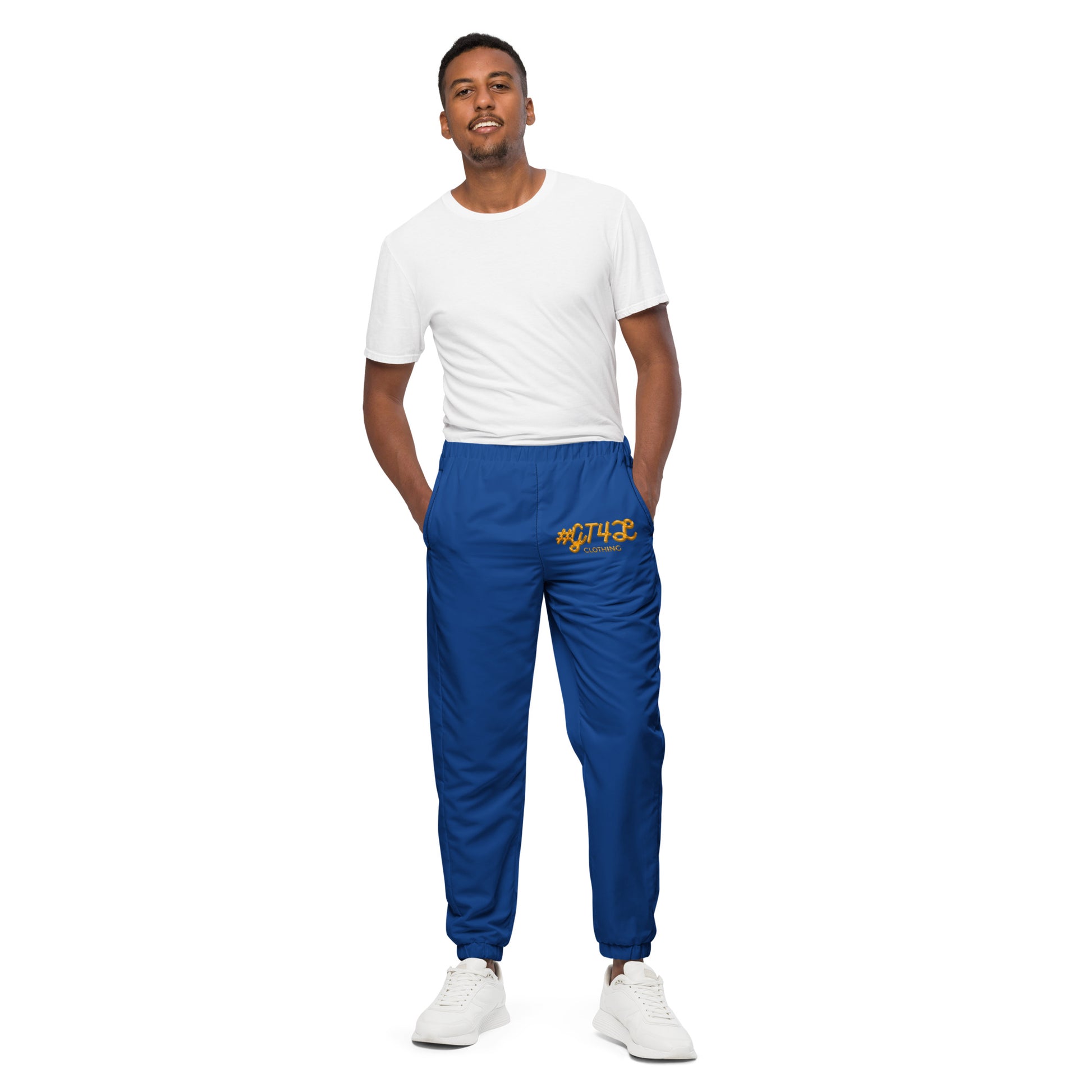 #GT4L all-over-print-men's-track-pants-blue-front-6845f6c3dd67f