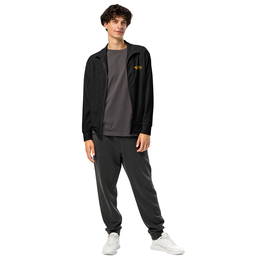 GT4L Men's Recycled Black Track Jacket, view 4