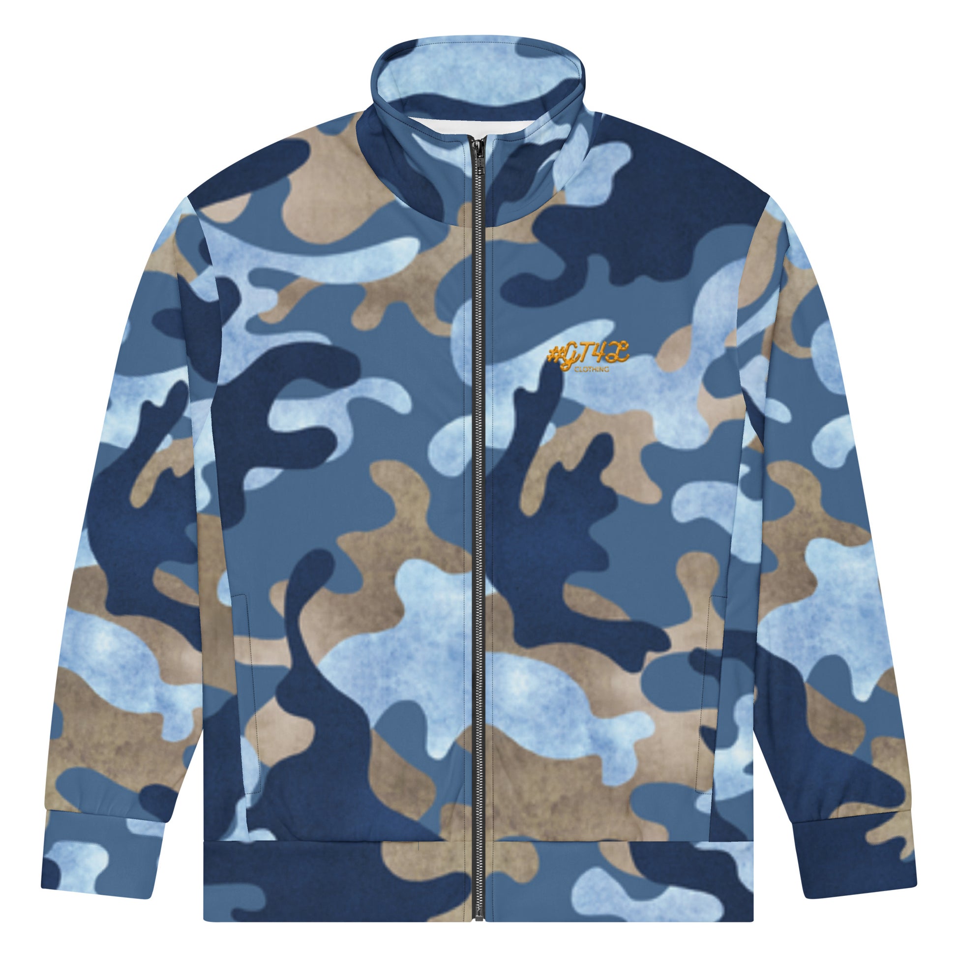 #GT4L all-over-print-recycled-mens-track-jacket-marine-front-6851b3bc9a5fb