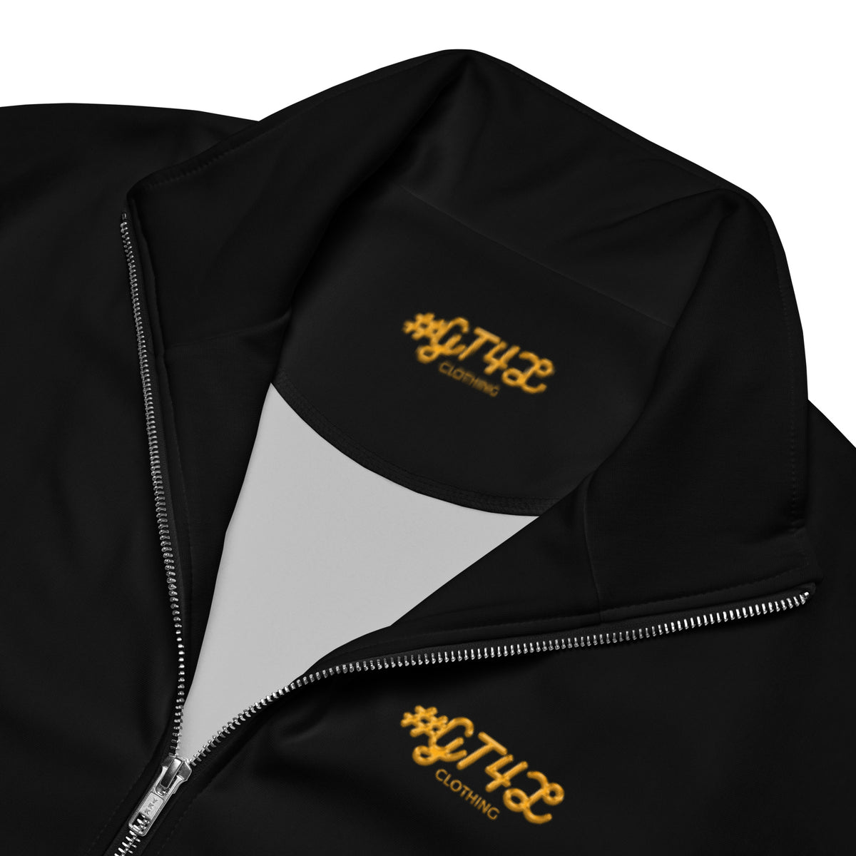 GT4L Men's Recycled Black Track Jacket, view 7