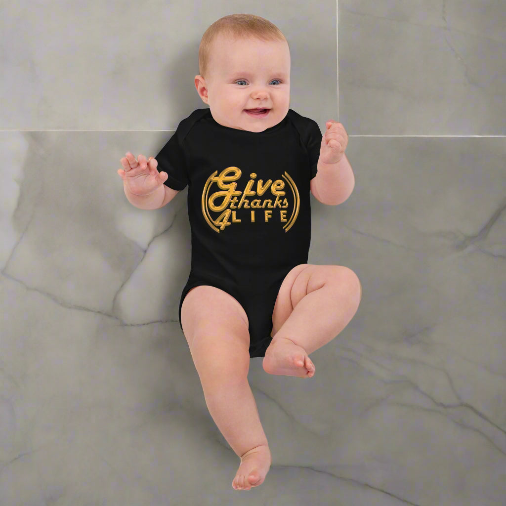 GT4L Organic Cotton Baby Bodysuit, view 3