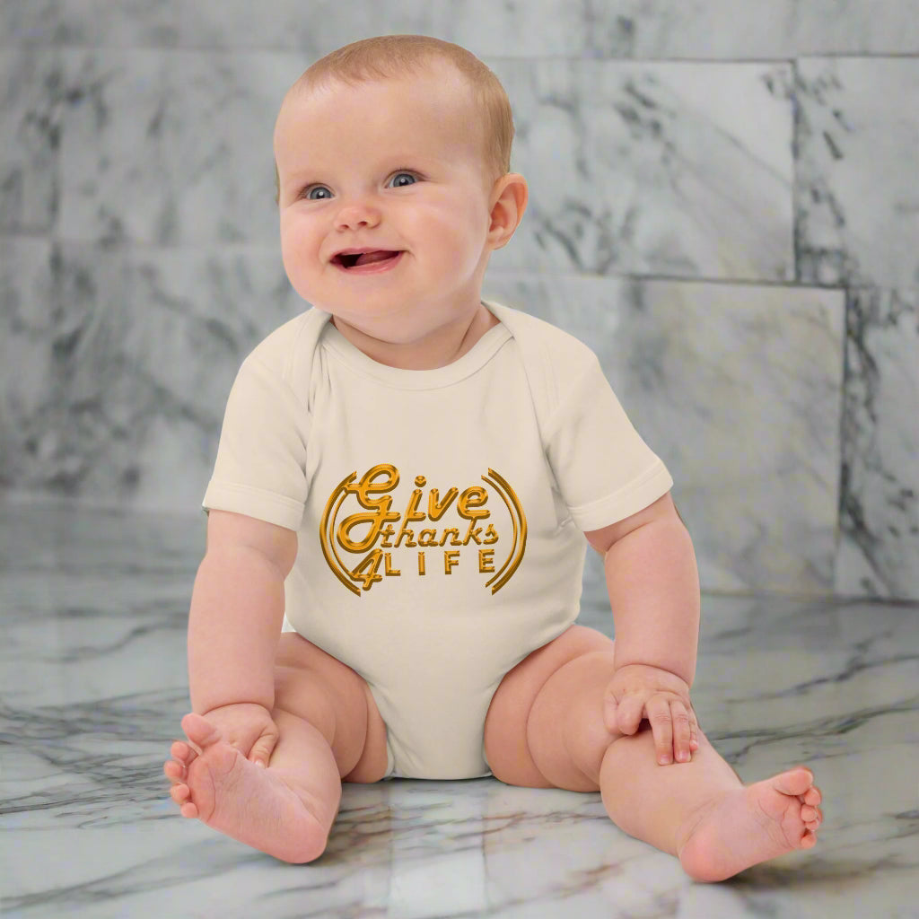 GT4L Organic Cotton Baby Bodysuit, view 7