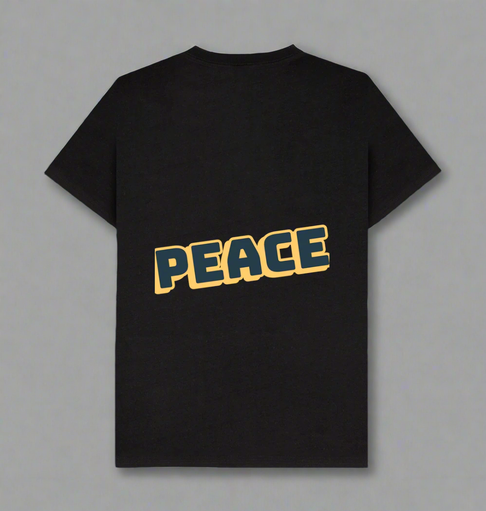 Black Recycled Printed T-Shirt