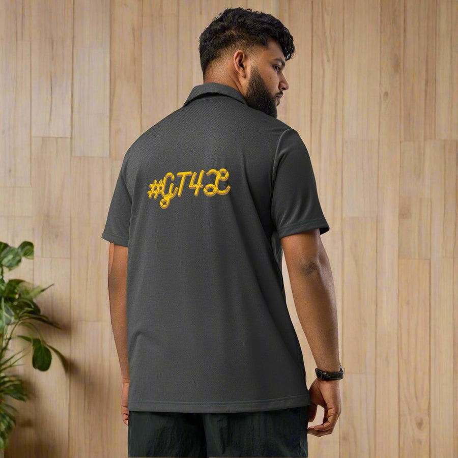 GT4L Mens Adidas Space-Dyed Polo Shirts, view 5