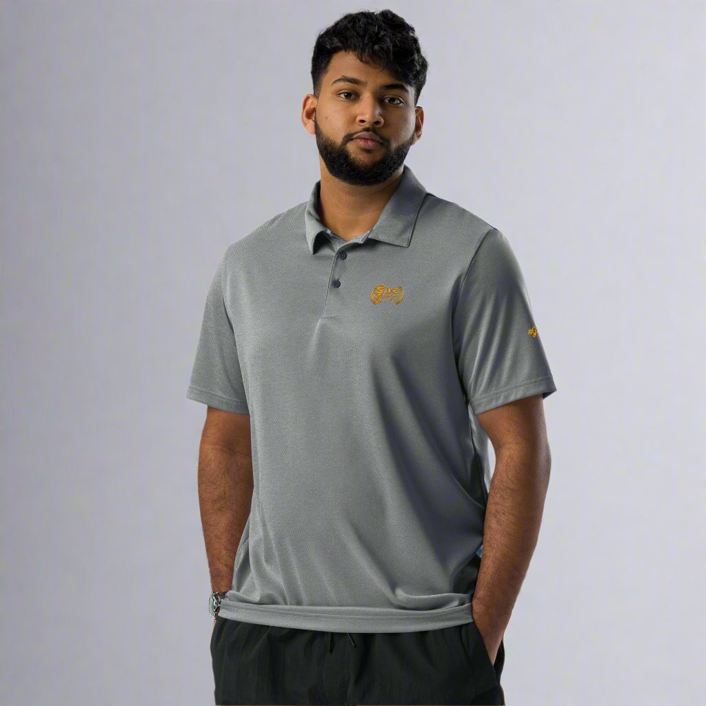 GT4L Mens Adidas Space-Dyed Polo Shirts, view 6