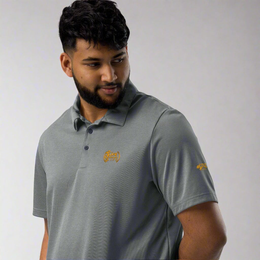 GT4L Mens Adidas Space-Dyed Polo Shirts, view 7