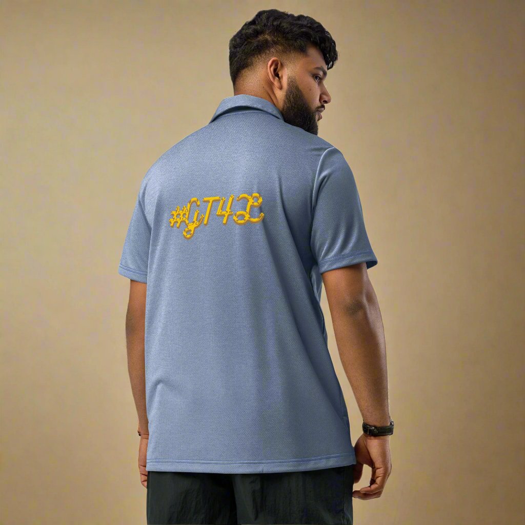 GT4L Mens Adidas Space-Dyed Polo Shirts, view 10