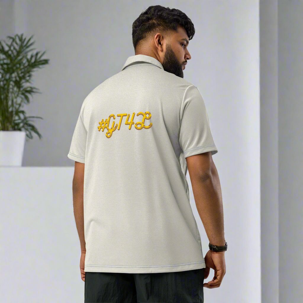 GT4L Mens Adidas Space-Dyed Polo Shirts, view 13
