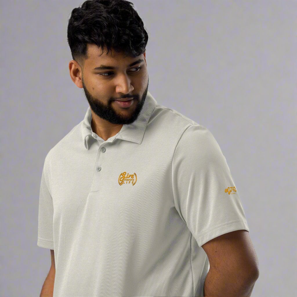 GT4L Mens Adidas Space-Dyed Polo Shirts, view 12