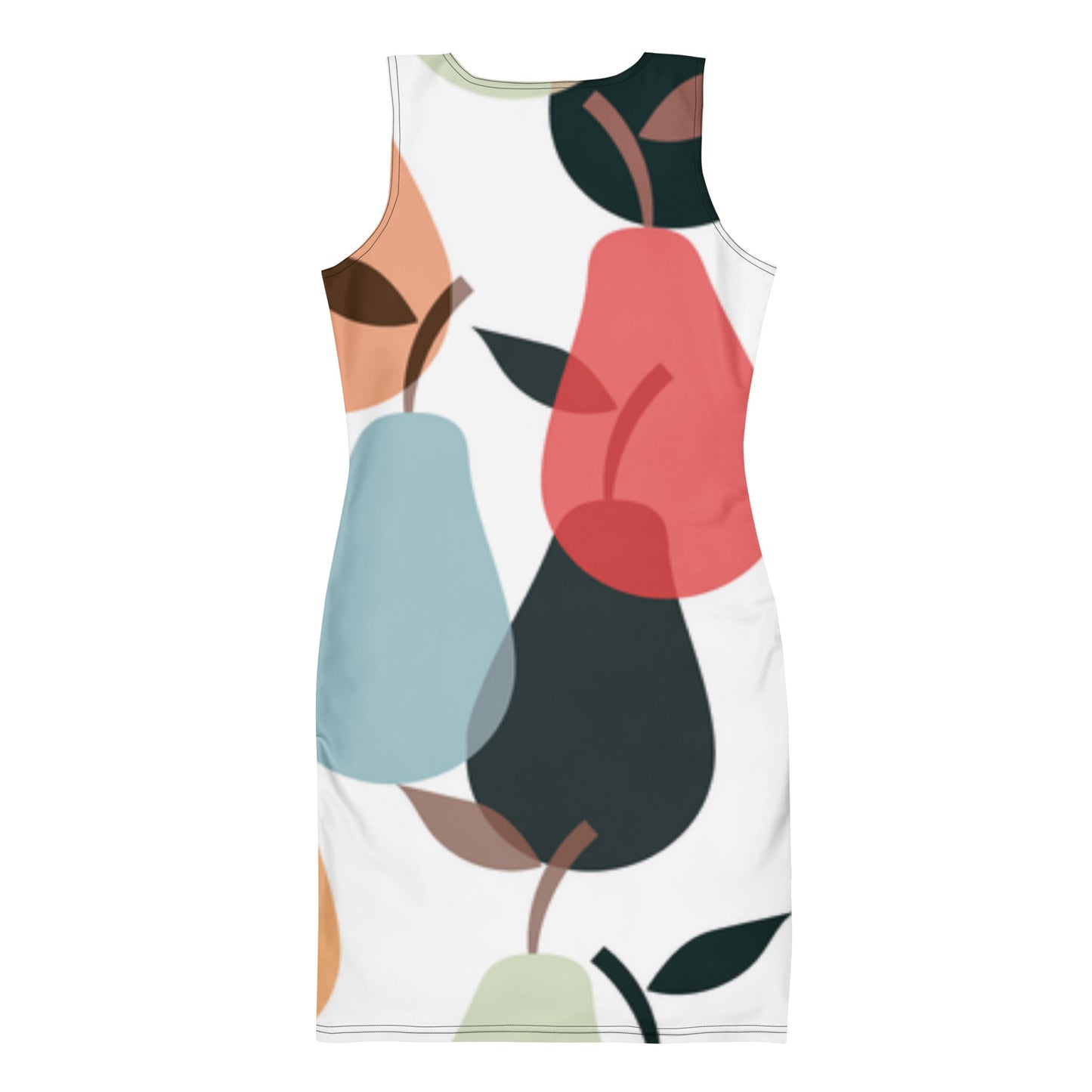all-over-print-bodycon-dress-abbi-Pear's-back