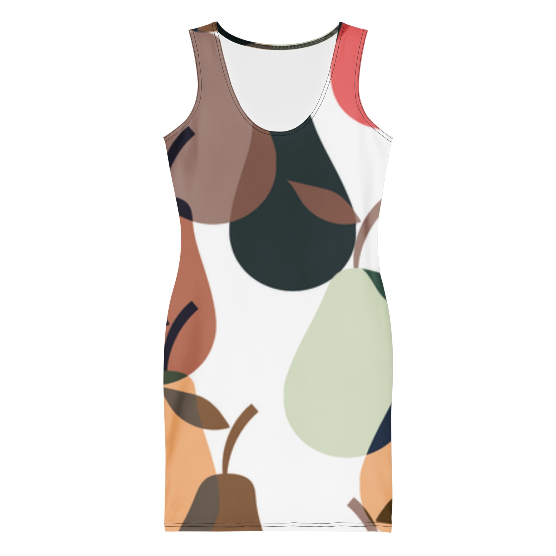 all-over-print-bodycon-dress-abbi-pear's-front