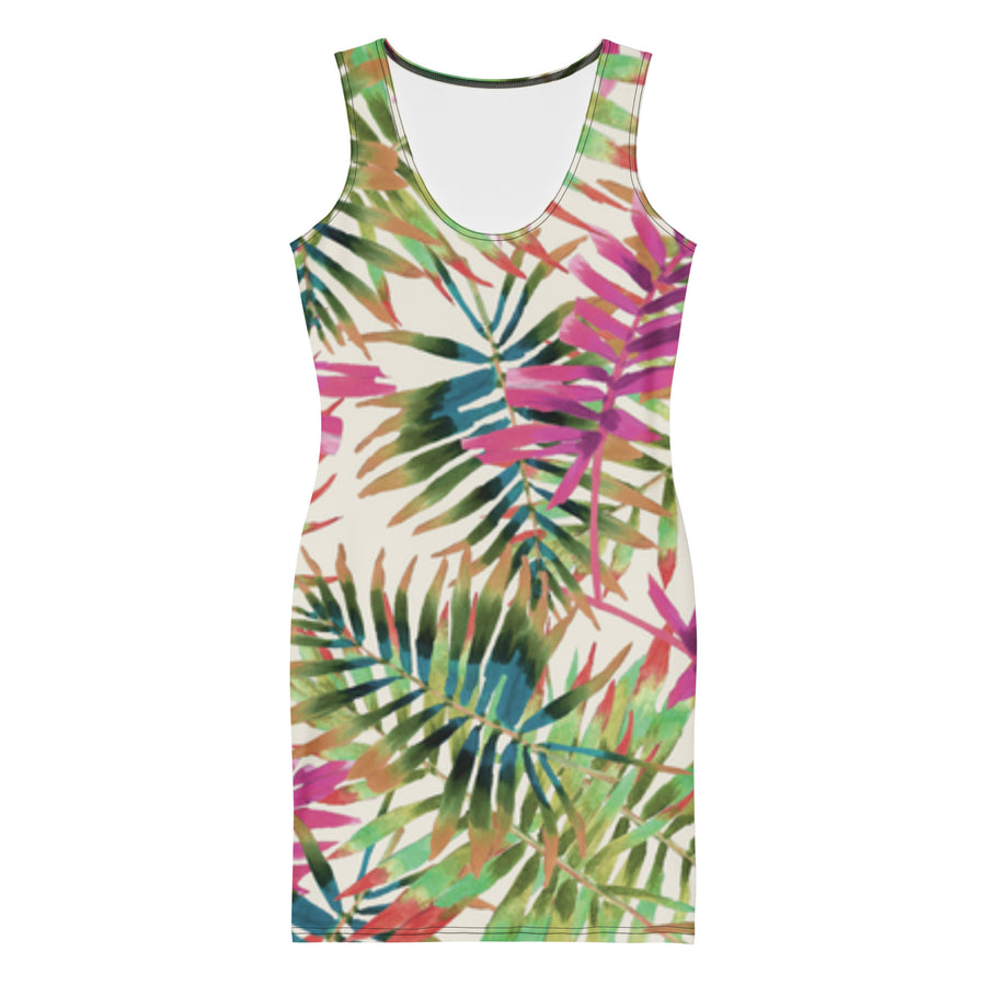 GT4L Women's Floral Jungle Bodycon Dress, view 8