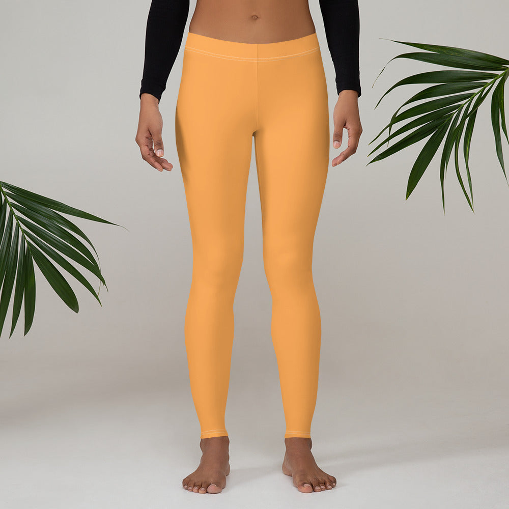 all-over-print-leggings-orange-front-676c80da5d6a9