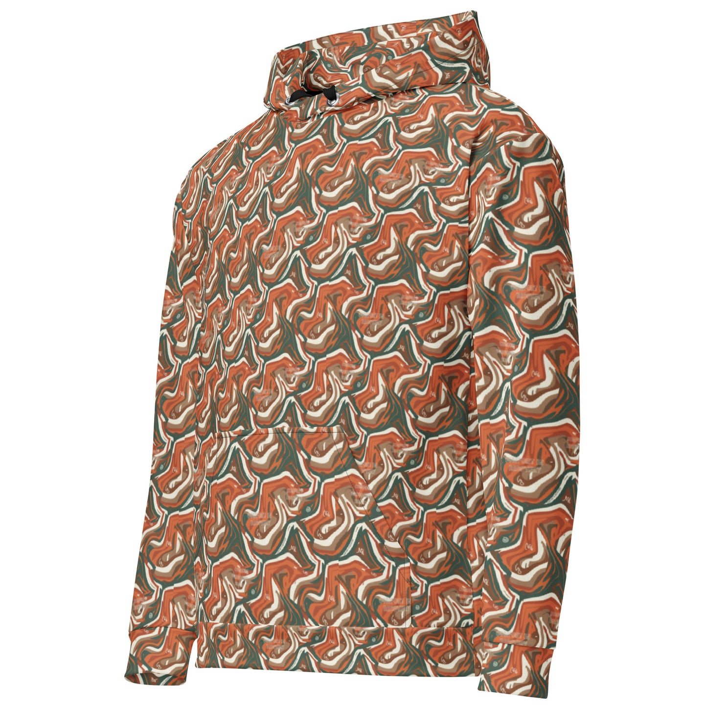 Camouflage-patterned jacket on a white background