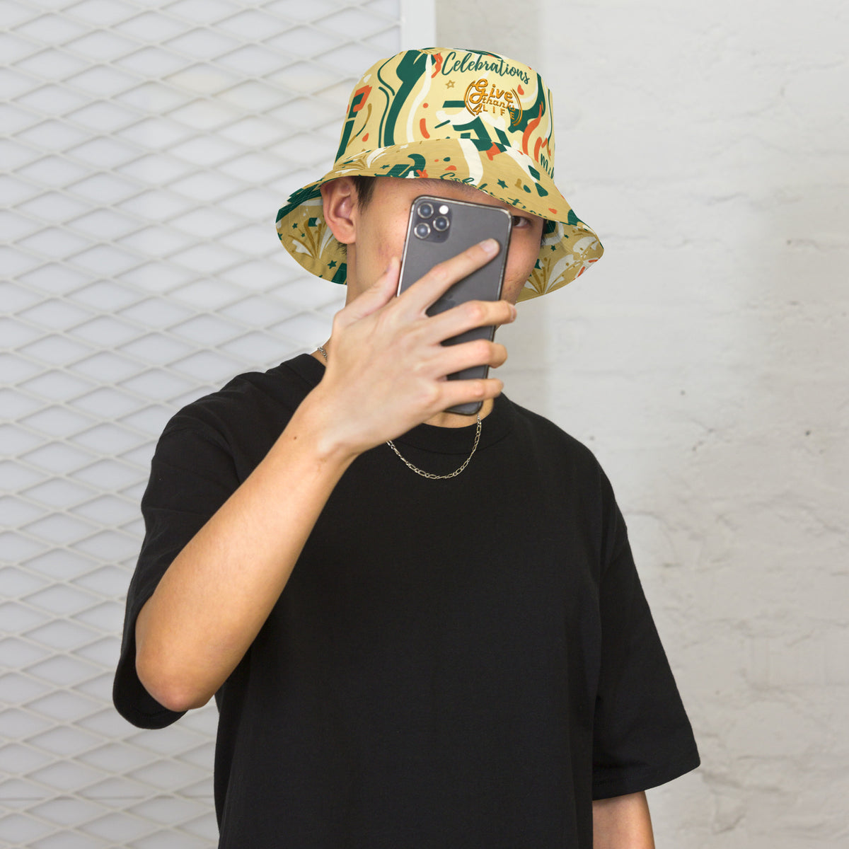 GT4L Celebration Milestones Reversible Bucket Hat, view 3