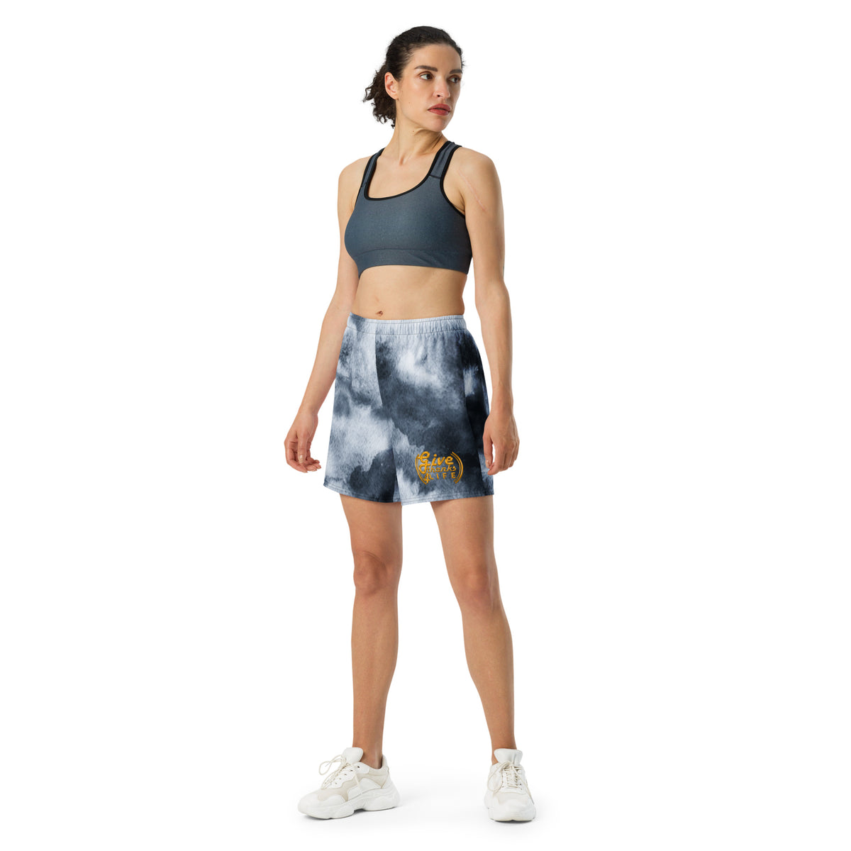 GT4L Men's Tye-Dye Athletic Long Shorts, view 11