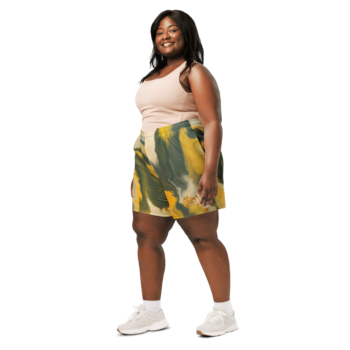 GT4L All-Over Print Unisex Athletic Long Shorts, view 14