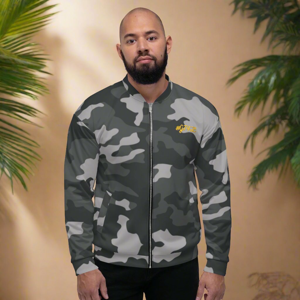 GT4L Men's Camo Bomber Jacket