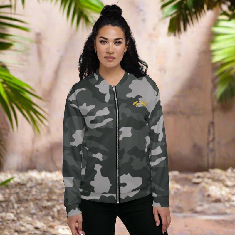 GT4L Women's Camo Bomber Jacket