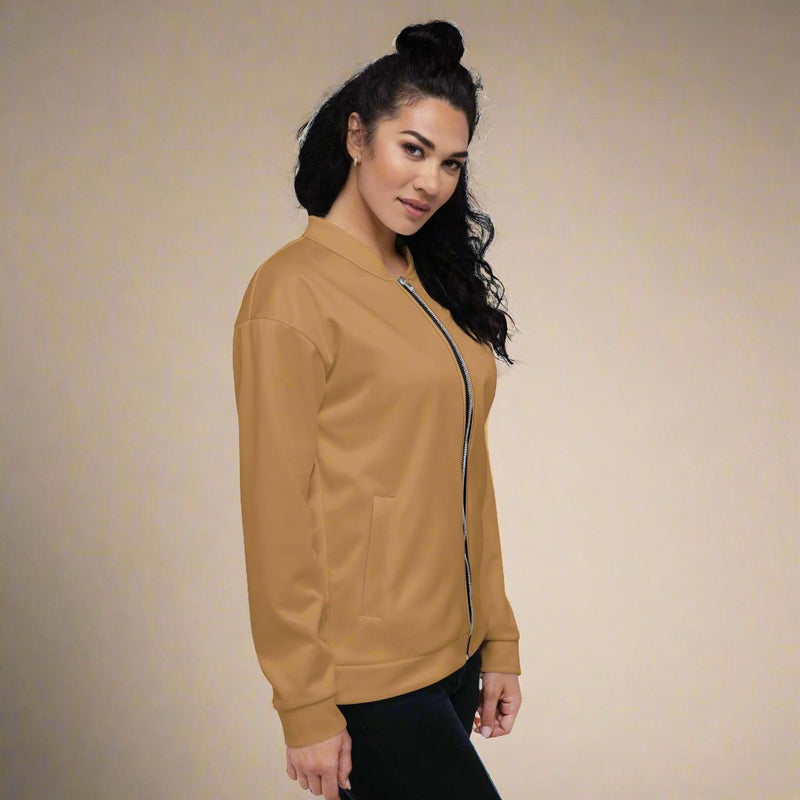 GT4L Women's Brown Bomber Jacket