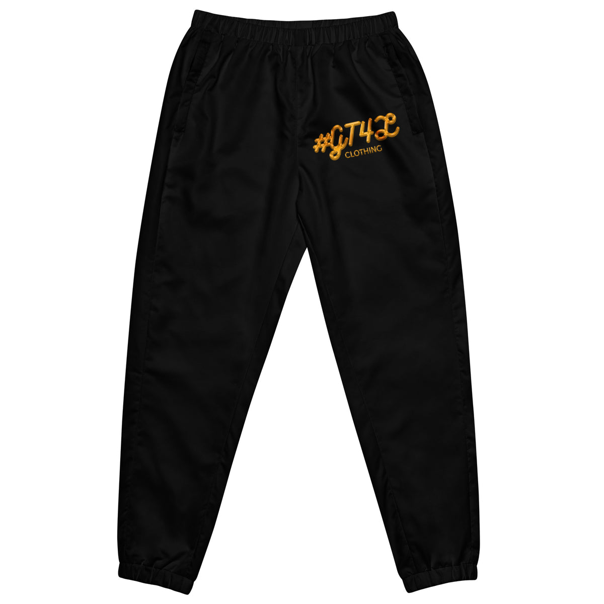 GT4L Men's Recycled Track Pants Black, view 10