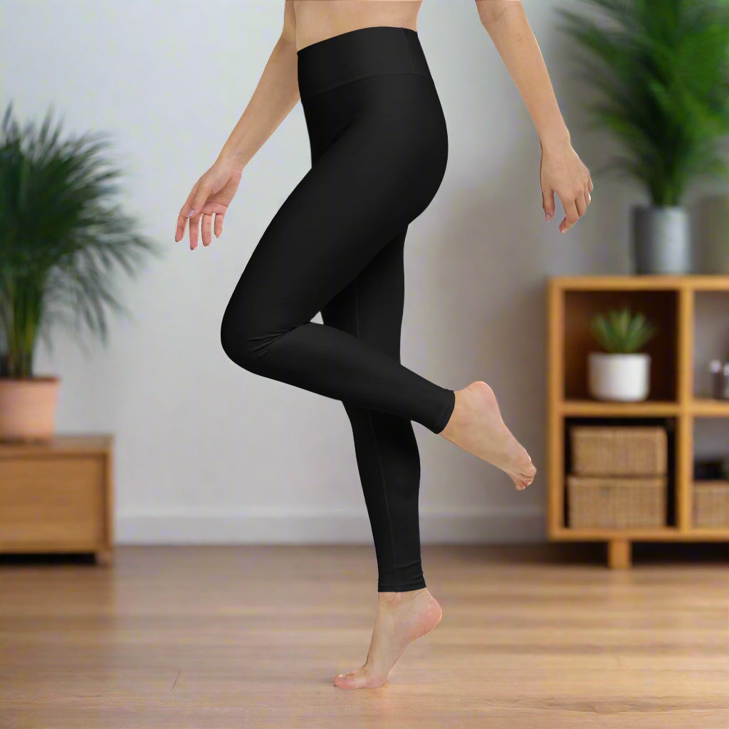 GT4L Women's Black Yoga Leggings, view 6