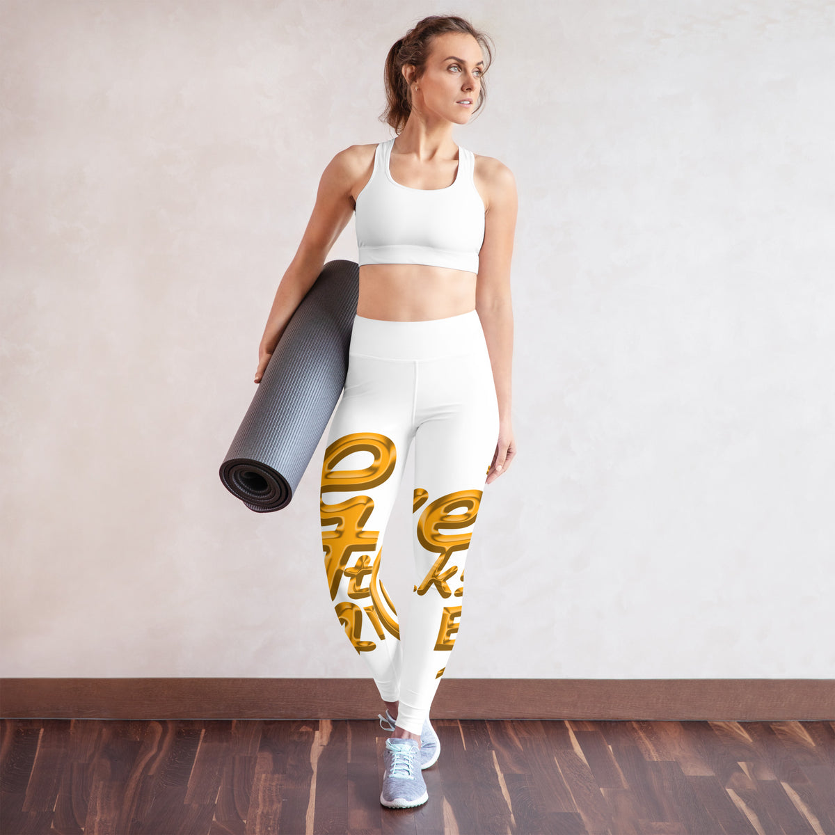 GT4L Women's Logo Print Yoga Leggings