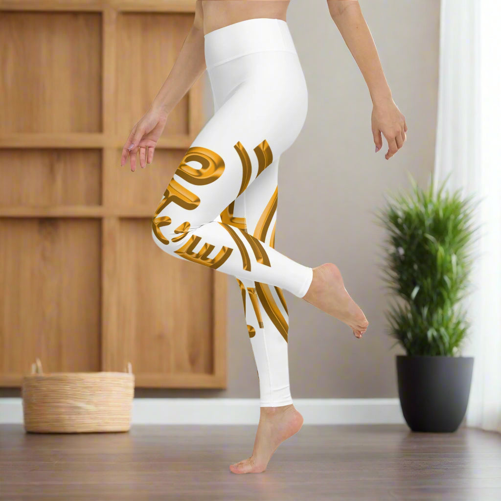 GT4L Women's Logo Print Yoga Leggings, view 5