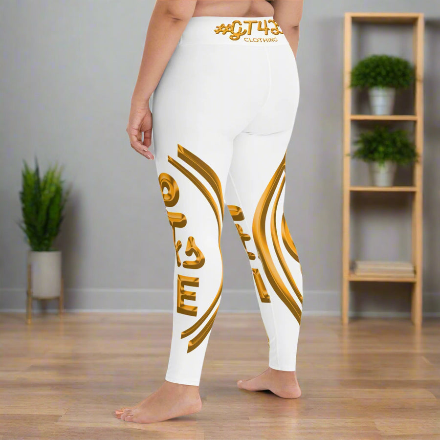 GT4L Women's Logo Print Yoga Leggings, view 7