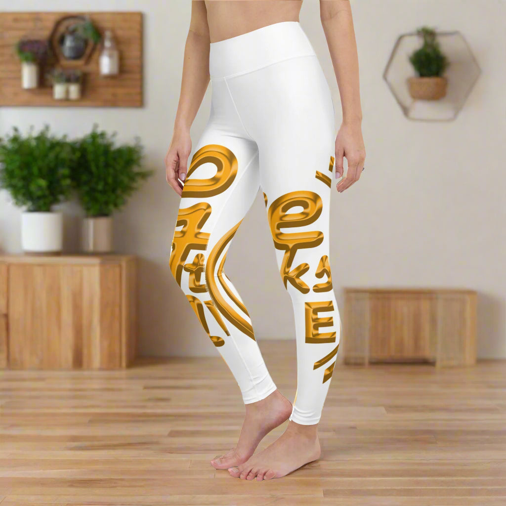 GT4L Women's Logo Print Yoga Leggings, view 6