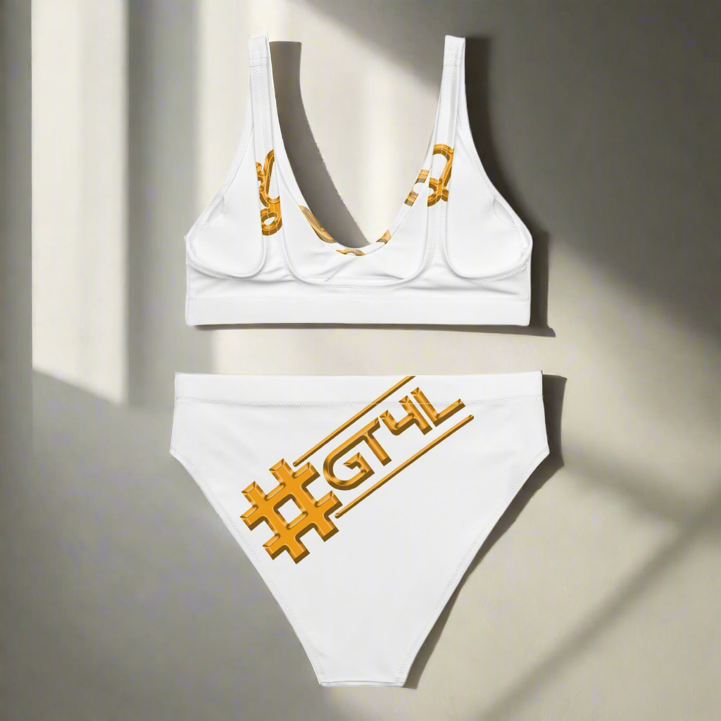 #GT4L Womens Re-cycled high-waisted bikini. Branded Fashion Clothing & Accessories.