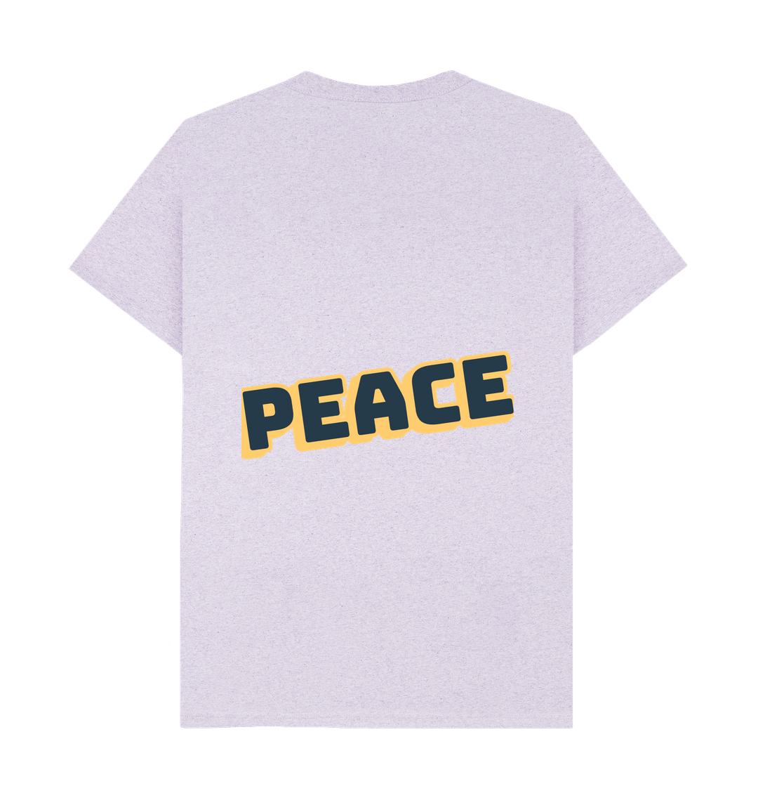 Light Purple Recycled Printed T-Shirt Back