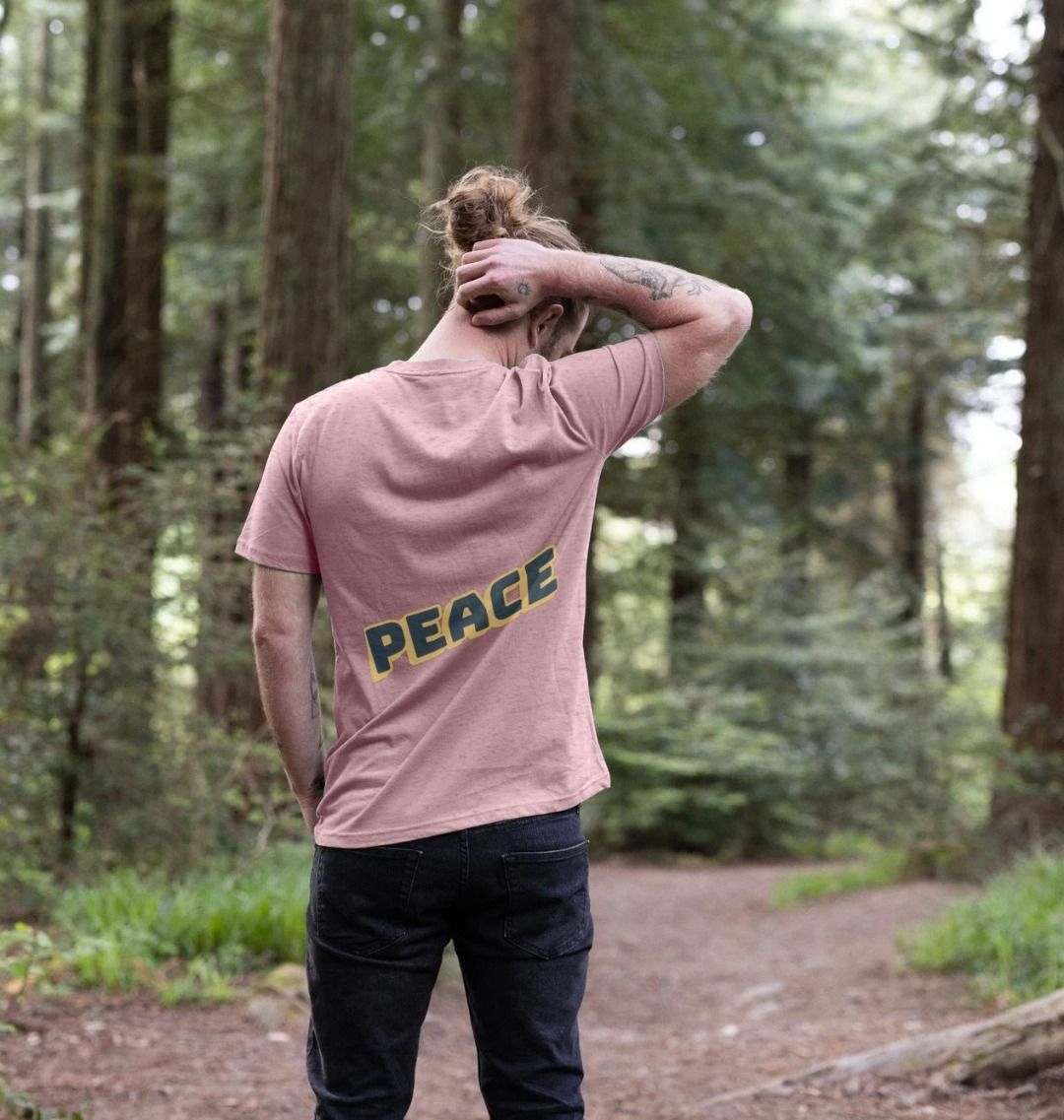 #GT4L Love/Peace Recycled Print T-Shirt. Branded Fashion Clothing & Accessories.