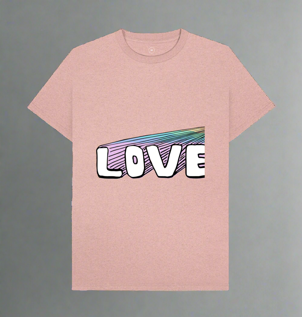 Sunset Pink Recycled Printed T-Shirt