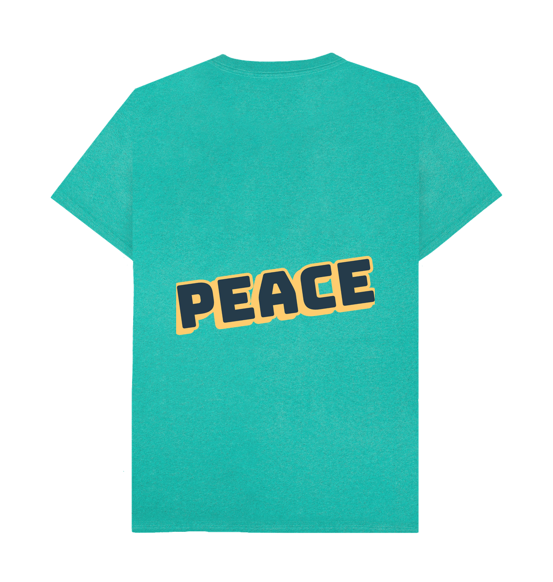 Seagrass Green Recycled Printed T-Shirt Back