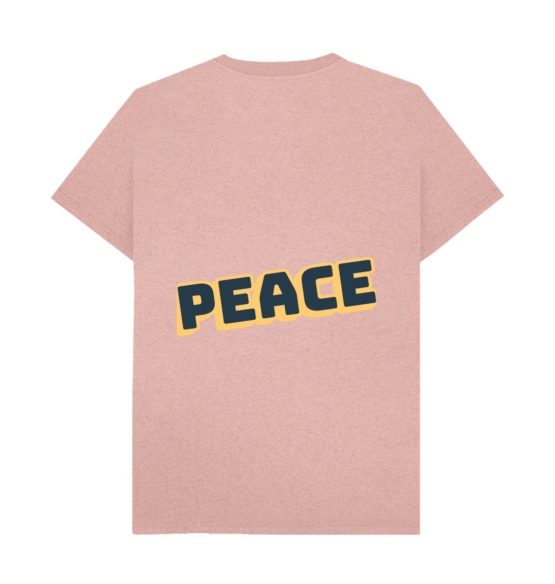 Sunset Pink Recycled Printed T-Shirt Back