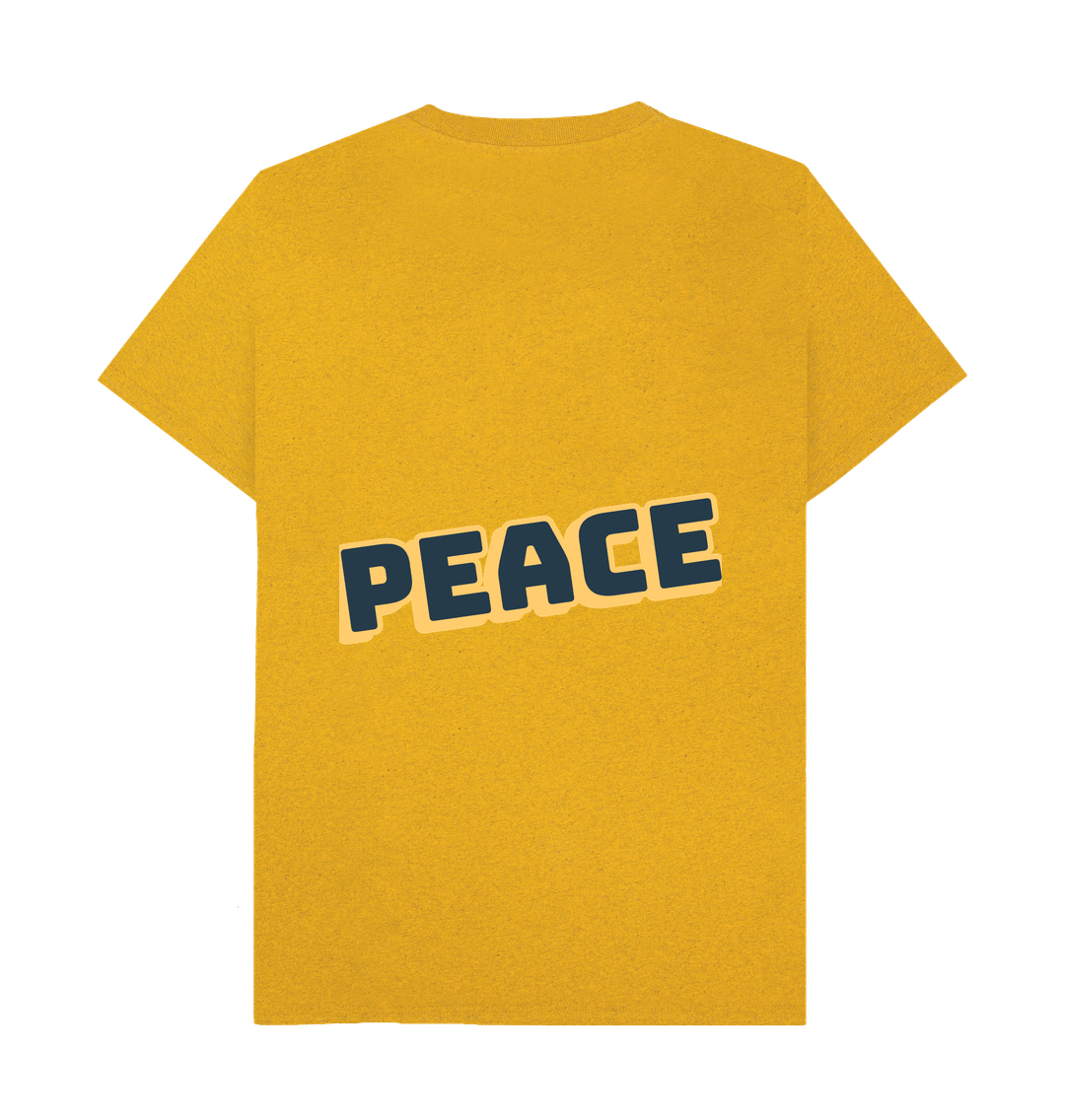 Sunflower Yellow Recycled Printed T-Shirt Back