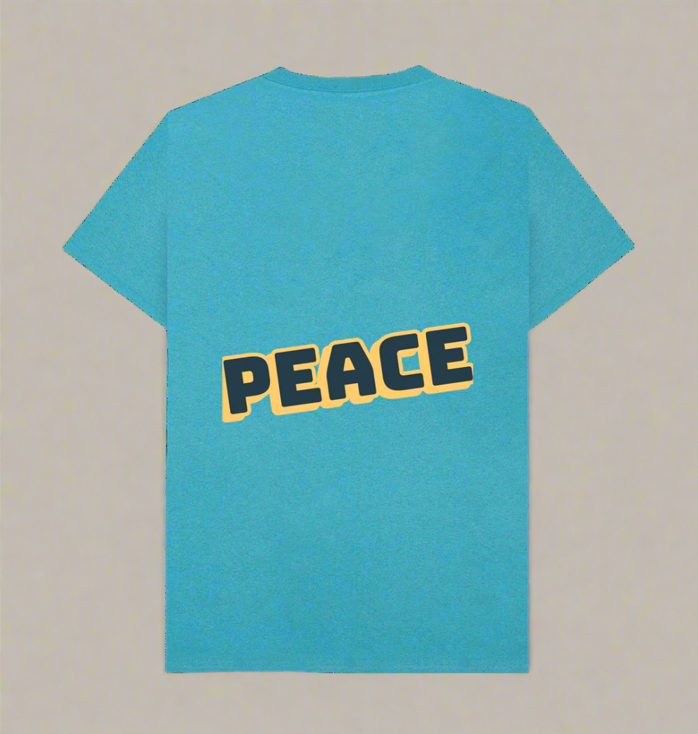 Ocean Blue Recycled Printed T-Shirt