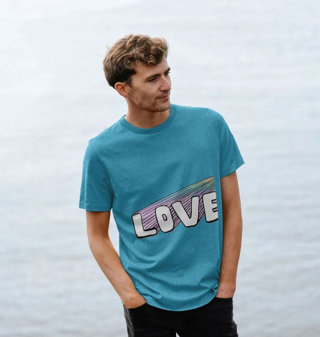 #GT4L Love/Peace Recycled Print T-Shirt. Branded Fashion Clothing & Accessories.